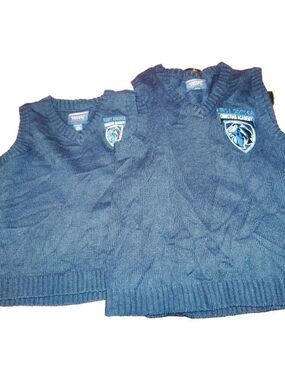 French Toast Sweater First Odessa Academy Lot Vest Unisex 4, 8 Blue